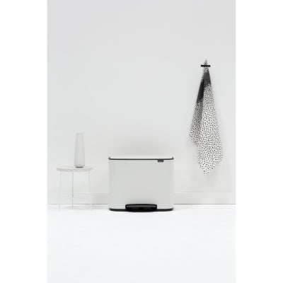 Brabantia BO Pedal Waste Bin, 36 Litre, White