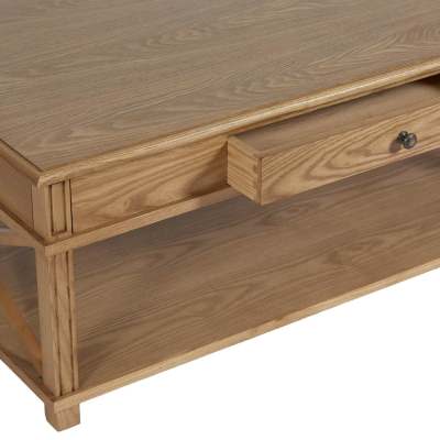 Manto Timber Coffee Table, 120cm, Elm