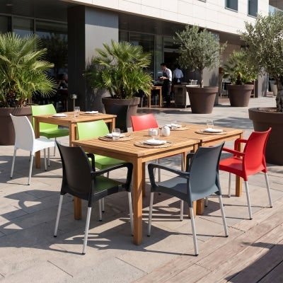 Siesta Dolce Commercial Grade Indoor / Outdoor Dining Armchair, Red