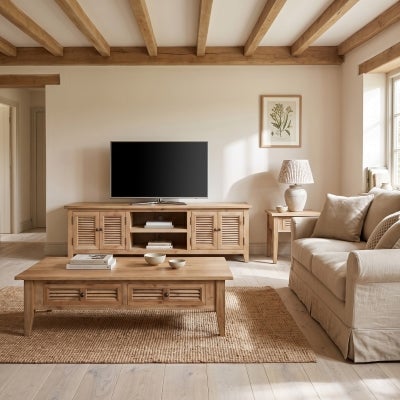 Croix Timber Lamp Table