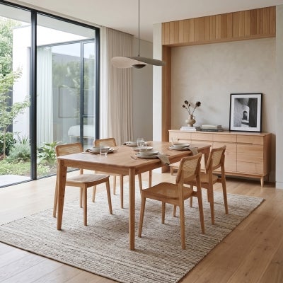 Cabarita Tasmanian Oak Timber Dining Table, 240cm