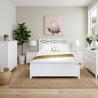 Westover Poplar Timber 6 Drawer Dresser with Mirror
