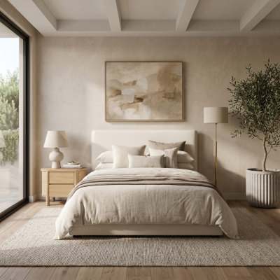 Coolum Timber & Rattan Oval Bedside Table