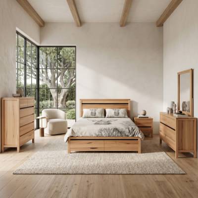 Viking Messmate Timber Bed with End Drawers, King