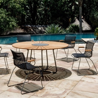 Houe Circle Round Outdoor Dining Table, 150cm