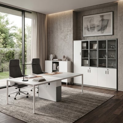 Brynex 4 Door Office Display Cabinet, 80x200cm