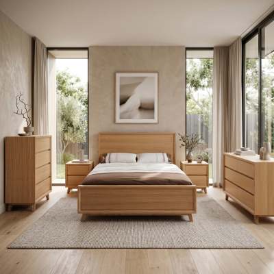 Courtney Wooden Bedside Table