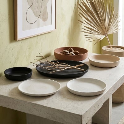 Esher Polystone Platter, Large, Black