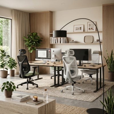 Synapse Mesh Fabric Ergonomic Office Chair, Grey