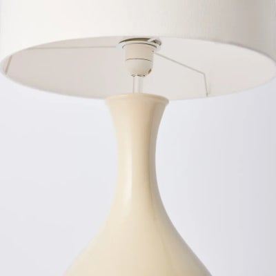 Phoebe Ceramic Base Table Lamp, White
