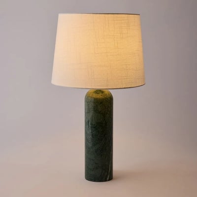 Westmont Marble Base Table Lamp, Verde Jade