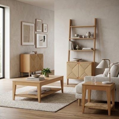 Annika Wooden 2 Door Side Cabinet, 80cm
