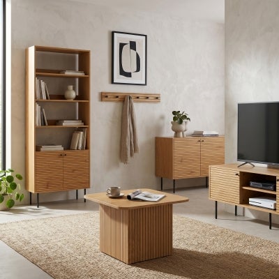 Line Wooden Bookcase / Display Shelf