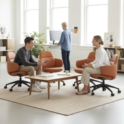 Buro Odyssey PU Leather Office Chair, Tan