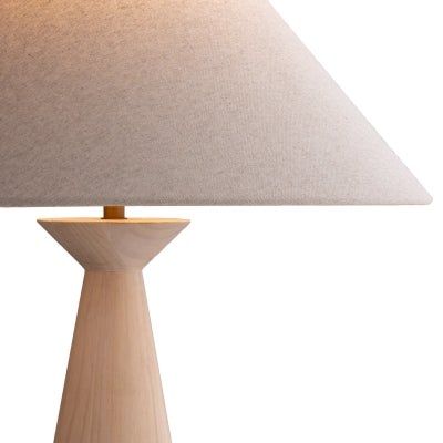 Emba Timber Base Table Lamp, Natural