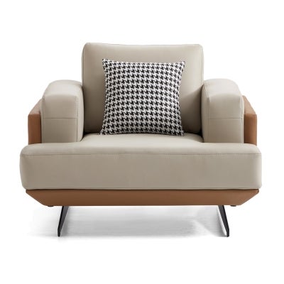 Briora Modern Leather Armchair