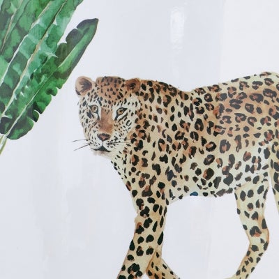 Leopard Ceramic Drum Stool / Side Table