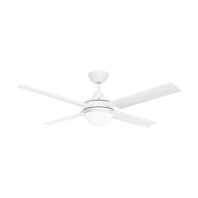 Cairns Indoor / Outdoor AC Ceiling Fan with Light, 132cm/52'', White