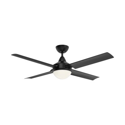 Cairns Indoor / Outdoor AC Ceiling Fan with Light, 132cm/52'', Black