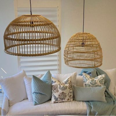 Cooper Rattan Pendant Light