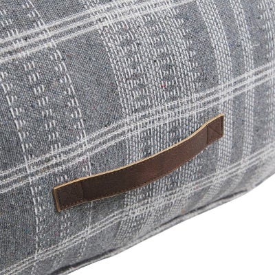 Hascombe Cotton Square Pouf Ottoman