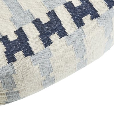 Scribe Cotton Square Pouf Ottoman