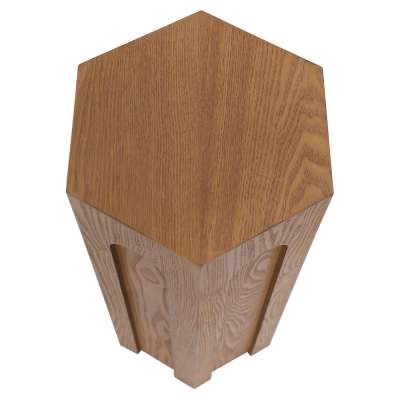 Winston Wooden Tall Side Table, Walnut
