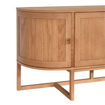 Theodore Wooden 4 Door Buffet Table, 160cm, Oak