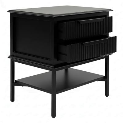 Aimee Bedside Table, Small, Black
