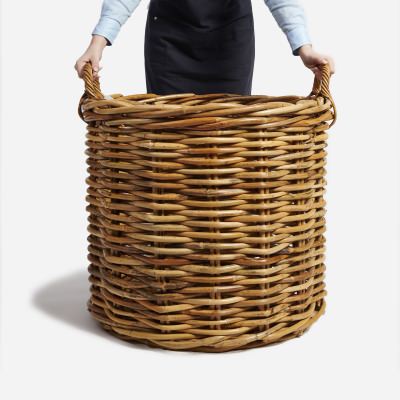 Montana 3 Piece Heavy Duty Cane Round Basket Set