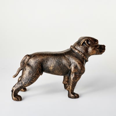 Swingor Cast Iron Staffy Dog Figurine 