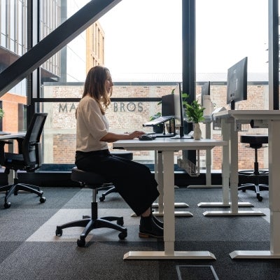 Buro Polo PU Leather Adjustable Office Stool