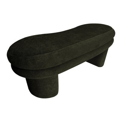 Lestok Fabric Storage Ottoman Bench, Olive