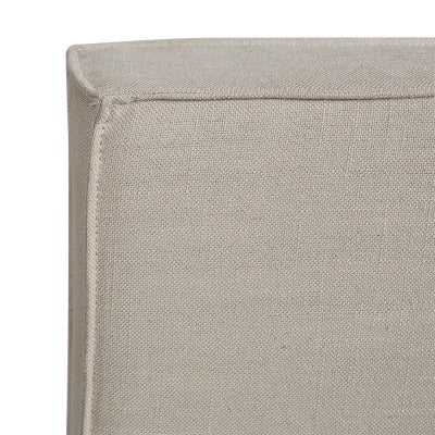 Vault Blended Linen Fabric Bed Headboard, Queen, Beige