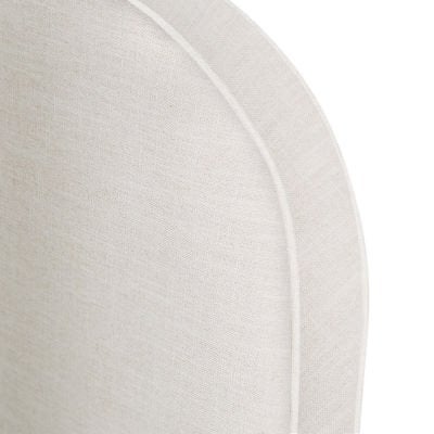 Nook Camden Blended Linen Fabric Bed Headboard, King, Oatmeal
