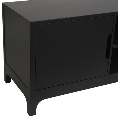 Arco Wooden 2 Door TV Unit, 180cm, Black