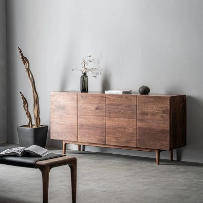 Arska Wooden 4 Door Sideboard, 150cm