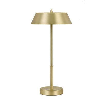 Allure Metal LED Table Touch Lamp, Brass
