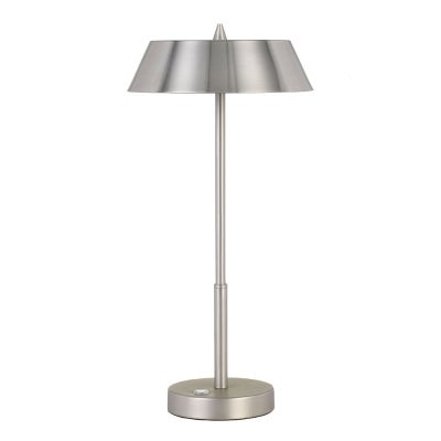 Allure Metal LED Table Touch Lamp, Nickel