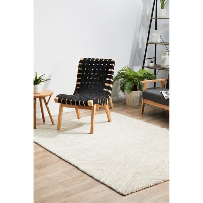 Alpine No.844 Modern Rug, 340x240cm, Ivory / Silver