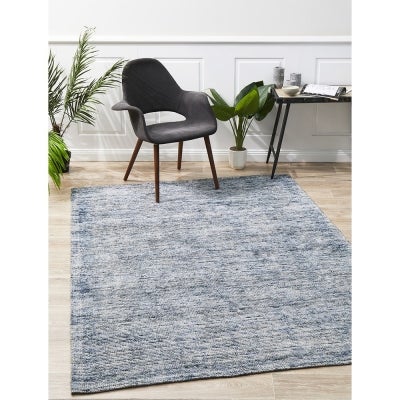 Allure Cloud Hand Loomed Modern Rug, 400x300cm, Indigo