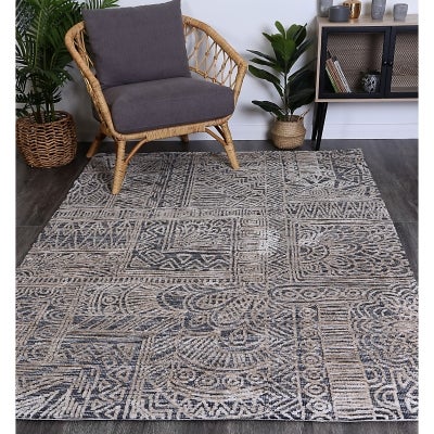 Amristar Newburg Modern Tribal Rug, 230x160cm, Anthacite