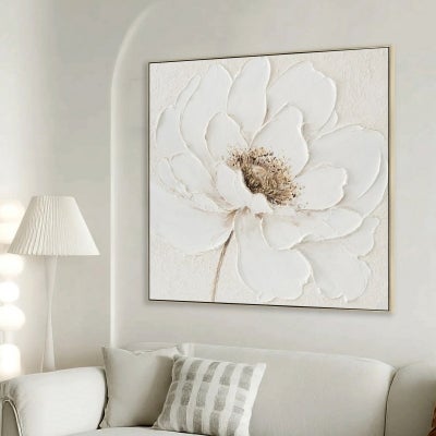 Emora Bloom Framed Enhanced Canvas Wall Art Print, 80cm