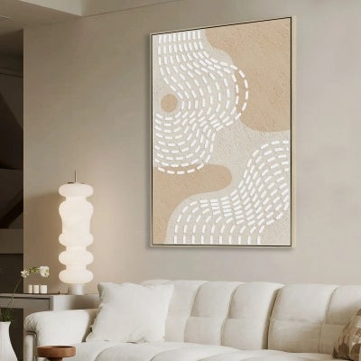 Zanui Framed Enhanced Abstract Canvas Wall Art Print, 120cm