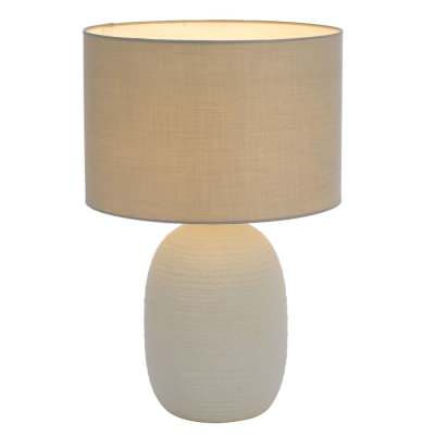 Arbro Ceramic Base Table Lamp, Grey