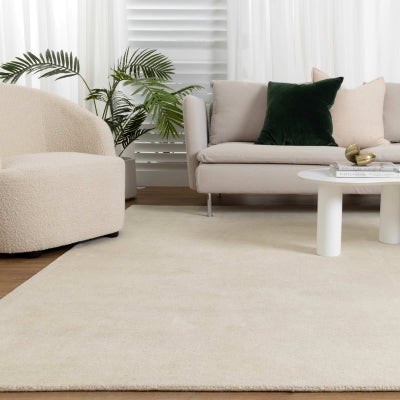 Arizona Handwoven Wool Rug, 330x240cm, Ivory
