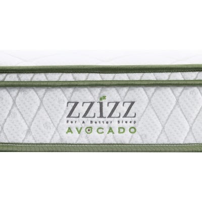 Avocado Boxed Euro Top Bonnell Spring Soft Mattress (Suits Bunk Upper Bed), King Single