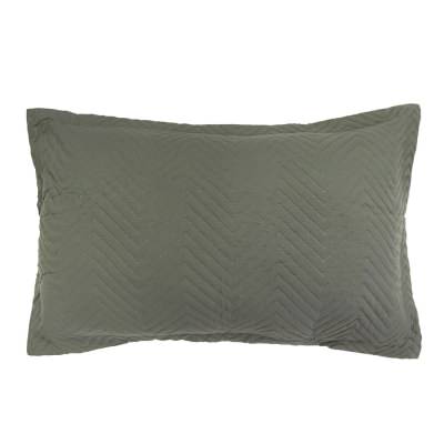 Bambury Herringbone Embossed Coverlet Set, Queen / King, Moss