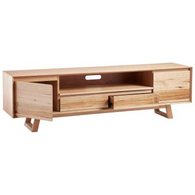 Chester Tasmanian Oak 2 Door 2 Drawer TV Unit, 210cm