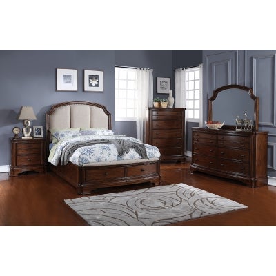 Barton Solid Timber 5 Drawer Tallboy